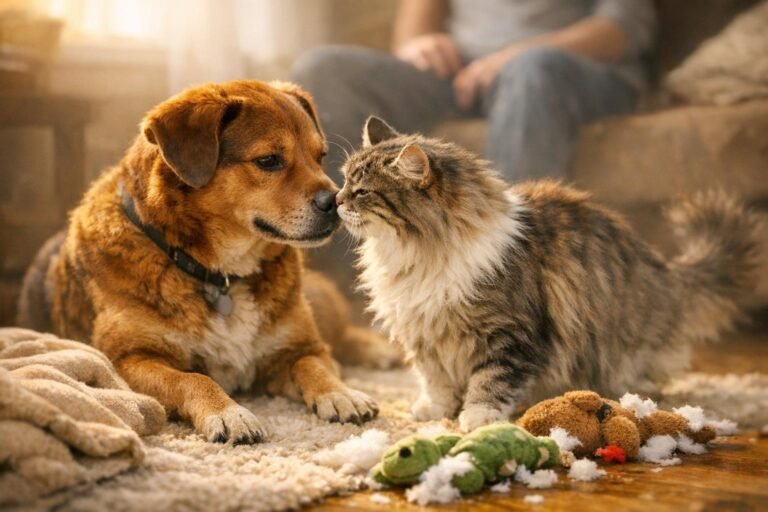 Cica kutya barátsága